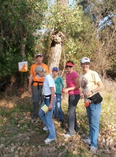 Orienteers at Mississippi Bar